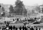 Lubin 31.08.1982, widok na błonia z osiedla Świerczewskiego
